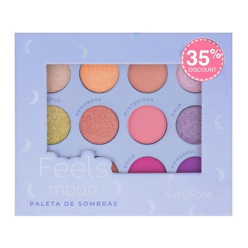 [HB-1082] Feels Mood Glitter Eyeshadow Palette