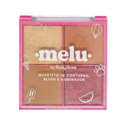 Blush Illuminator Palette Melu